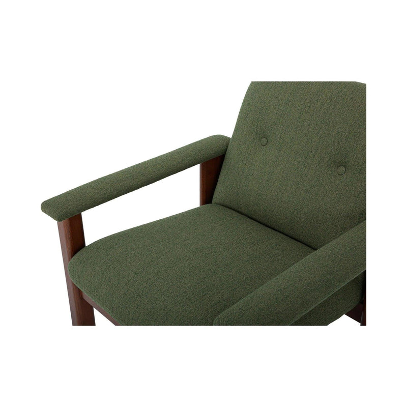 Parker Polyester Upholstered Wood Frame Lounge Armchair Lounge Chairs LOOMLAN By Moe's Home