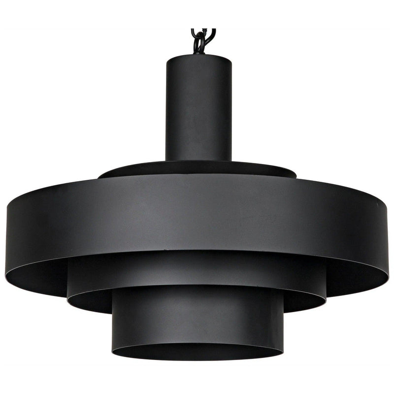 Parlor Black Steel Pendant Pendants LOOMLAN By Noir