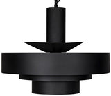 Parlor Black Steel Pendant Pendants LOOMLAN By Noir