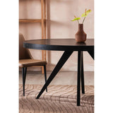 Parq Wood Black Oval Dining Table Dining Tables LOOMLAN By Moe's Home