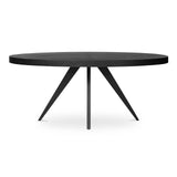 Parq Wood Black Oval Dining Table Dining Tables LOOMLAN By Moe's Home