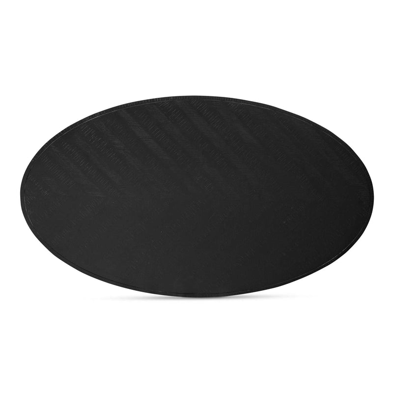 Parq Wood Black Oval Dining Table Dining Tables LOOMLAN By Moe's Home