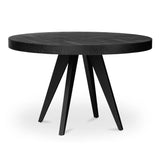 Parq Wood Black Round Dining Table Dining Tables LOOMLAN By Moe's Home