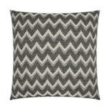 Parquet Charcoal Global Chevron Grey Large Throw Pillow With Insert Throw Pillows LOOMLAN By D.V. Kap