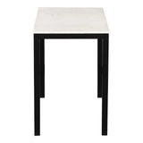 Parson Marble and Iron White Desk Home Office Desks LOOMLAN By Moe's Home