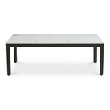 Parson Marble and Iron White Rectangular Coffee Table Coffee Tables LOOMLAN By Moe's Home