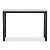 Parson Marble and Iron White Rectangular Console Table Console Tables LOOMLAN By Moe's Home