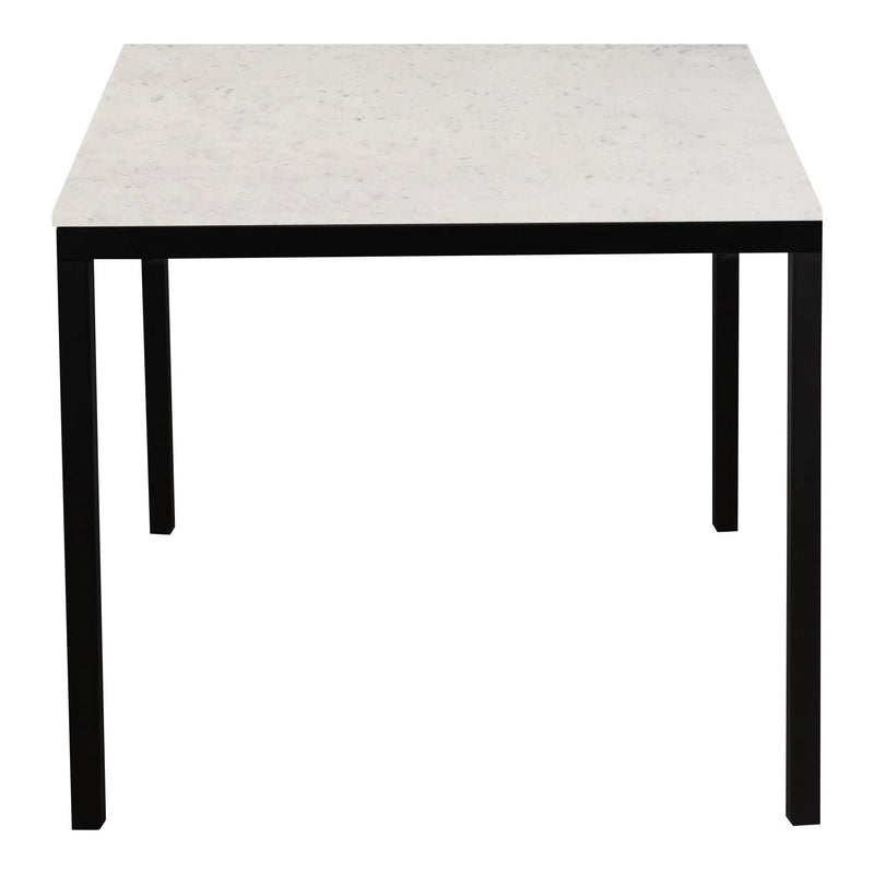 Parson Marble and Iron White Rectangular Dining Table Dining Tables LOOMLAN By Moe's Home