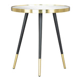 Particle Side Table Black & Gold Side Tables LOOMLAN By Zuo Modern