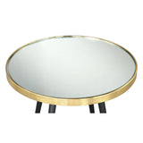 Particle Side Table Black & Gold Side Tables LOOMLAN By Zuo Modern