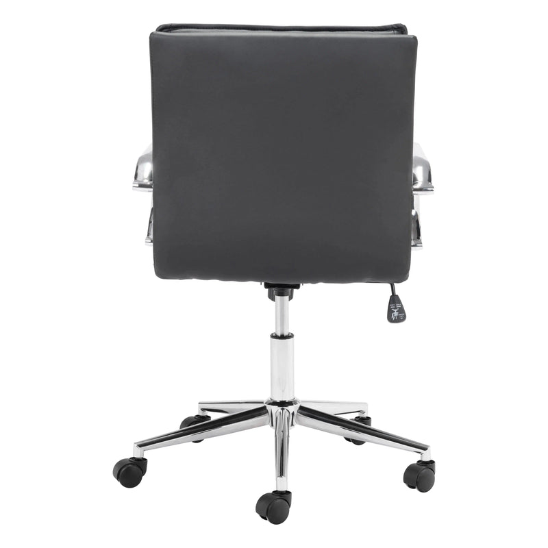 Partner Office Chair Black Office Chairs LOOMLAN By Zuo Modern