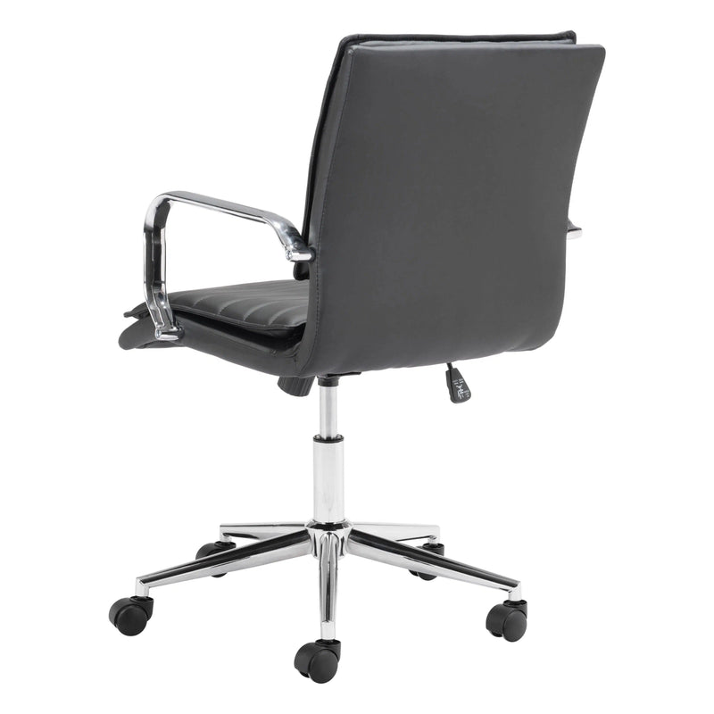 Partner Office Chair Black Office Chairs LOOMLAN By Zuo Modern