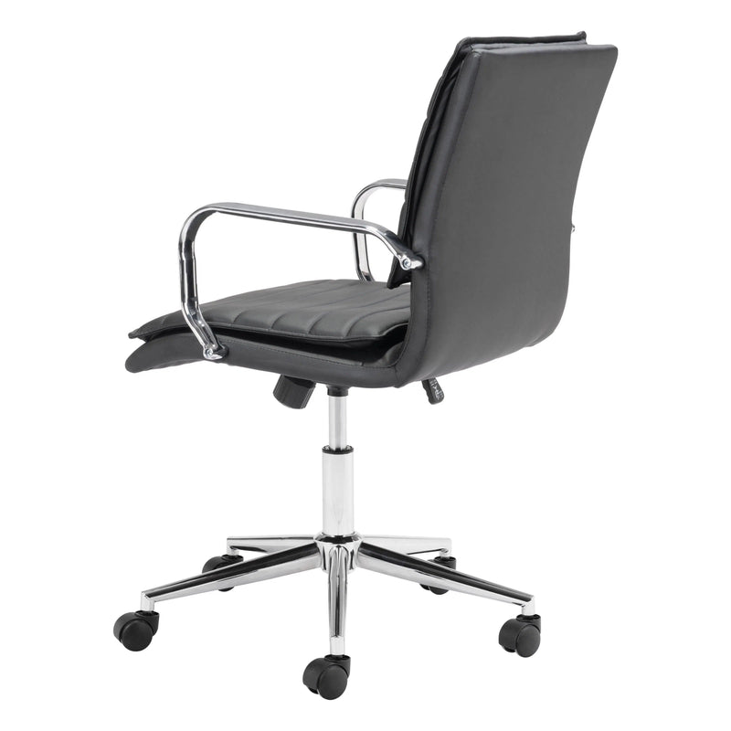 Partner Office Chair Black Office Chairs LOOMLAN By Zuo Modern