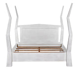 Patras Wood White Bed Frame Beds LOOMLAN By Noir