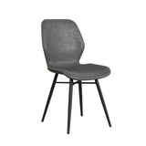 Paul Metal Black Armless Side Chair Club Chairs LOOMLAN By Bassett Mirror