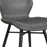 Paul Metal Black Armless Side Chair Club Chairs LOOMLAN By Bassett Mirror