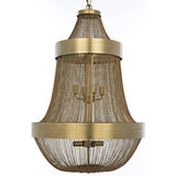 Pavilion Metal Chandelier With Brass Finish Chandeliers LOOMLAN By Noir