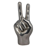 Peace Sign Silver Sculpture Statues & Sculptures LOOMLAN By Noir