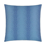 Pearl Azure Blue Throw Pillow With Insert Throw Pillows LOOMLAN By D.V. Kap