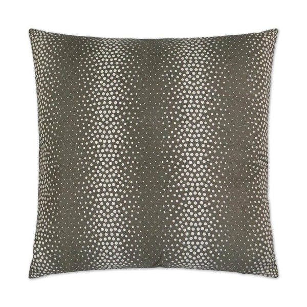 Pearl Grey Throw Pillow With Insert Throw Pillows LOOMLAN By D.V. Kap