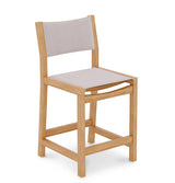 Pearl Teak Outdoor Counter Height Stool Outdoor Counter Stools LOOMLAN By HiTeak