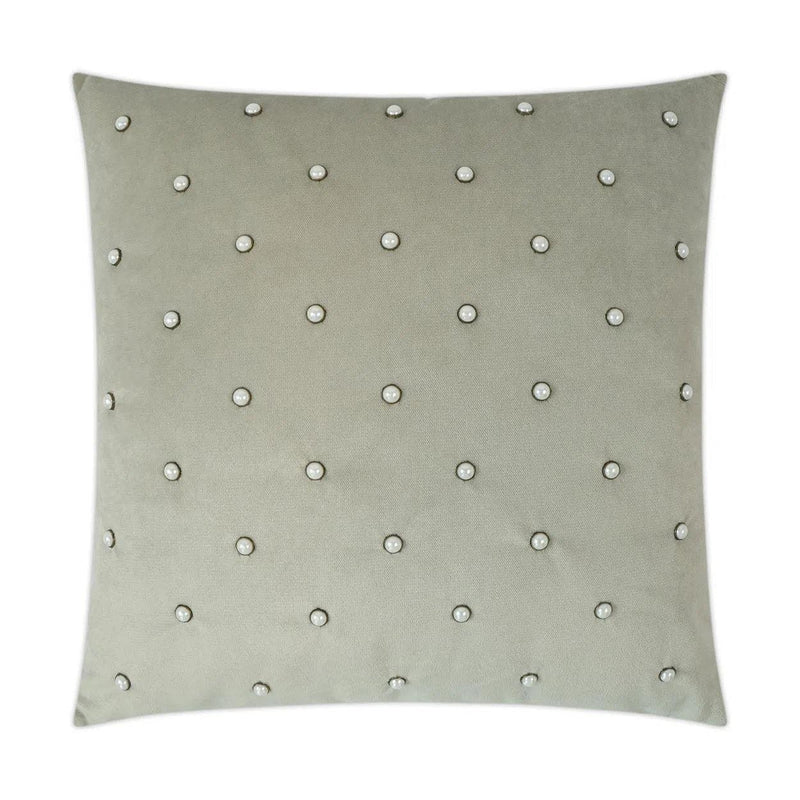 Pearlesque Whisper Brown Throw Pillow With Insert Throw Pillows LOOMLAN By D.V. Kap