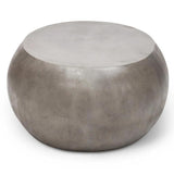 Pebble Fiber Reinforced Concrete Oval Coffee Table Outdoor Coffee Tables LOOMLAN By Urbia