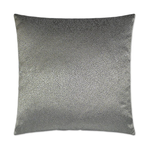 Pebble Rebel Graphite Grey Throw Pillow With Insert Throw Pillows LOOMLAN By D.V. Kap