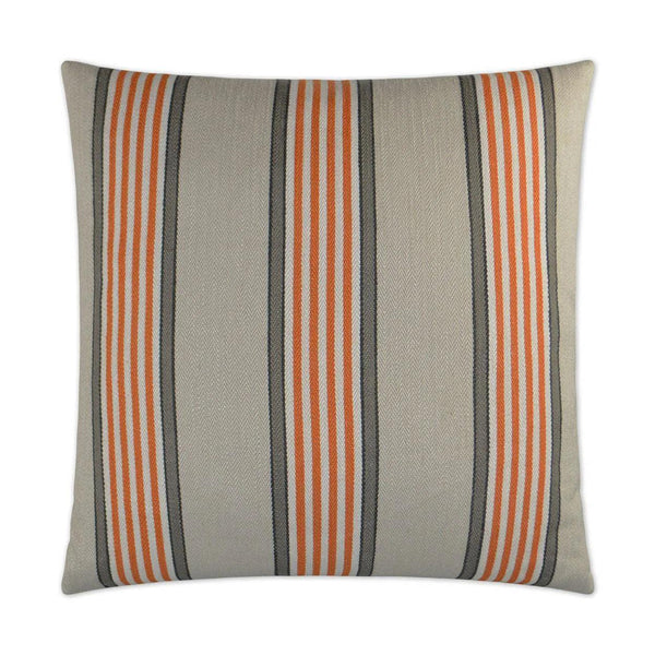 Pennington Orange Throw Pillow With Insert Throw Pillows LOOMLAN By D.V. Kap