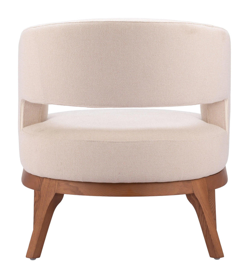 Penryn Beige Accent Chair With Arm Club Chairs LOOMLAN By Zuo Modern