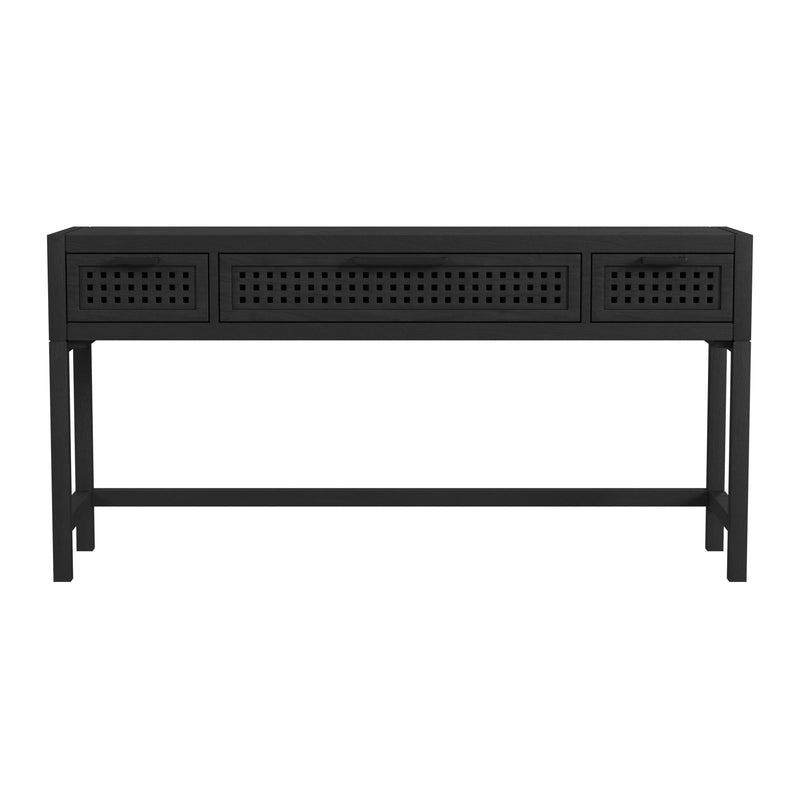 Pentak Solid Mango Black Rectangular Console Table Console Tables LOOMLAN By Bassett Mirror