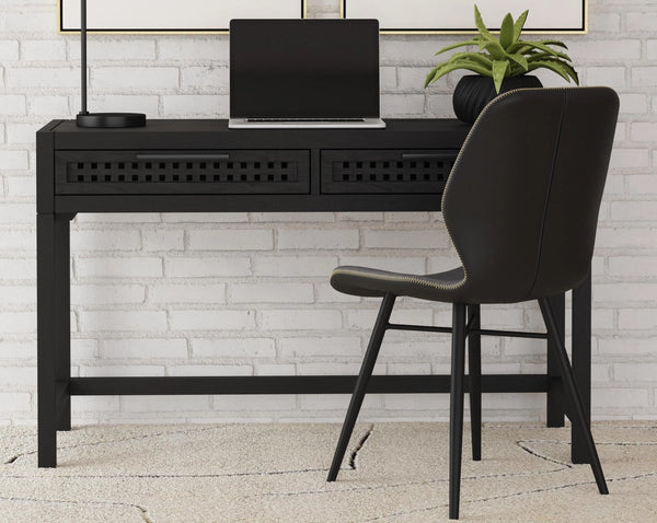 Pentak Wood Black Desk Home Office Desks LOOMLAN By Bassett Mirror