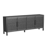 Pentak Wood Black Server Sideboards LOOMLAN By Bassett Mirror