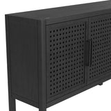 Pentak Wood Black Server Sideboards LOOMLAN By Bassett Mirror