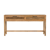 Pentak Wood Brown Rectangular Console Table Console Tables LOOMLAN By Bassett Mirror