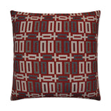 Penthouse Red Throw Pillow With Insert Throw Pillows LOOMLAN By D.V. Kap