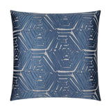 Percy Blue Blue Throw Pillow With Insert Throw Pillows LOOMLAN By D.V. Kap