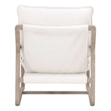 Performance Fabric White Boucle Natural Sling Hamlin Club Chair Club Chairs LOOMLAN By Essentials For Living