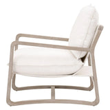 Performance Fabric White Boucle Natural Sling Hamlin Club Chair Club Chairs LOOMLAN By Essentials For Living