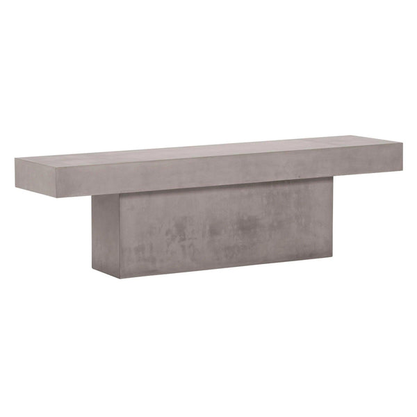 Perpetual T-Bench – Slate Gray Outdoor Bench Outdoor Benches LOOMLAN By Seasonal Living