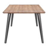 Perpignan Dining Table Brown Dining Tables LOOMLAN By Zuo Modern