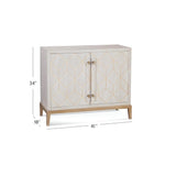 Perrine Wood White Bar Cabinet Home Bar Cabinets LOOMLAN By Bassett Mirror