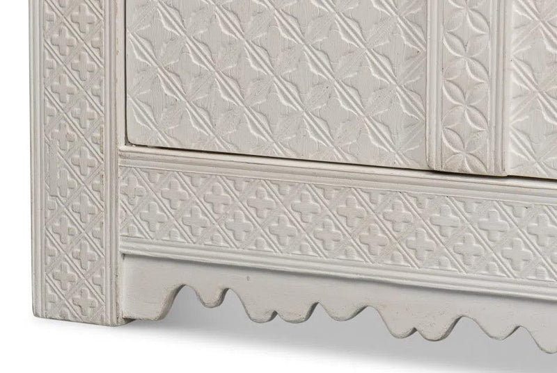 Persian Sideboard Antique White Cabinet For Living Room Sideboards LOOMLAN By Sarreid