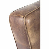Perth Brown Leather Club Chair Club Chairs LOOMLAN By Moe's Home