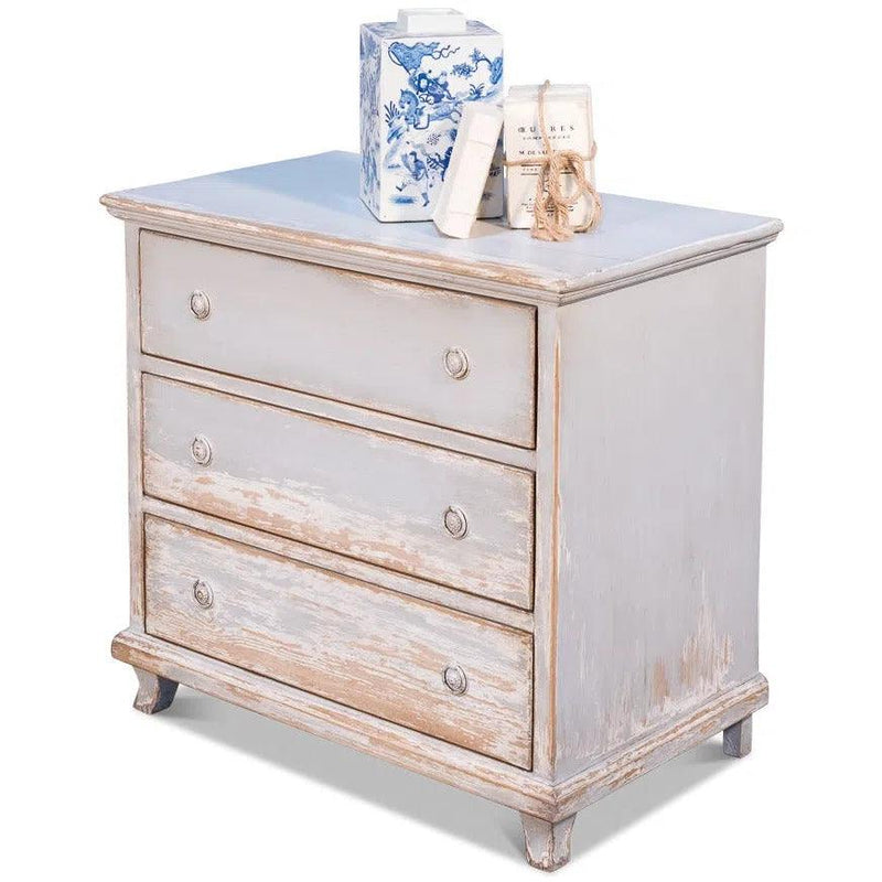 Petit Maison Commode Grey & White Dressers LOOMLAN By Sarreid