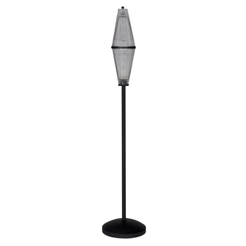 Petra Steel and Glass Floor Lamp Floor Lamps LOOMLAN By Noir