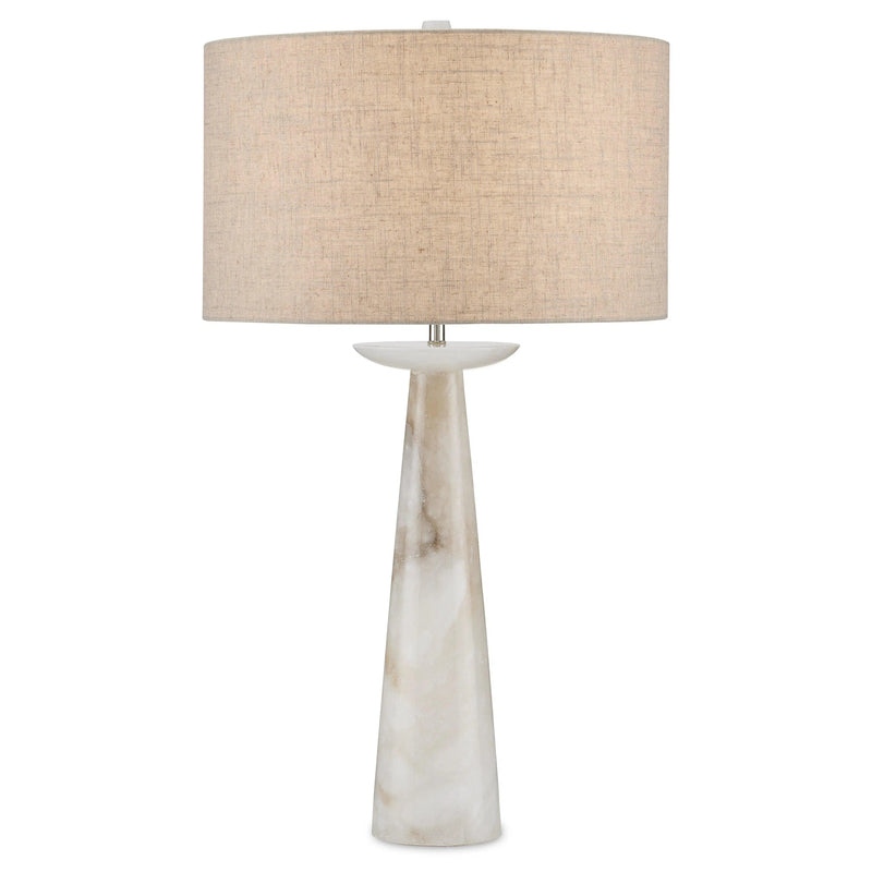 Pharos Alabaster Table Lamp Table Lamps LOOMLAN By Currey & Co