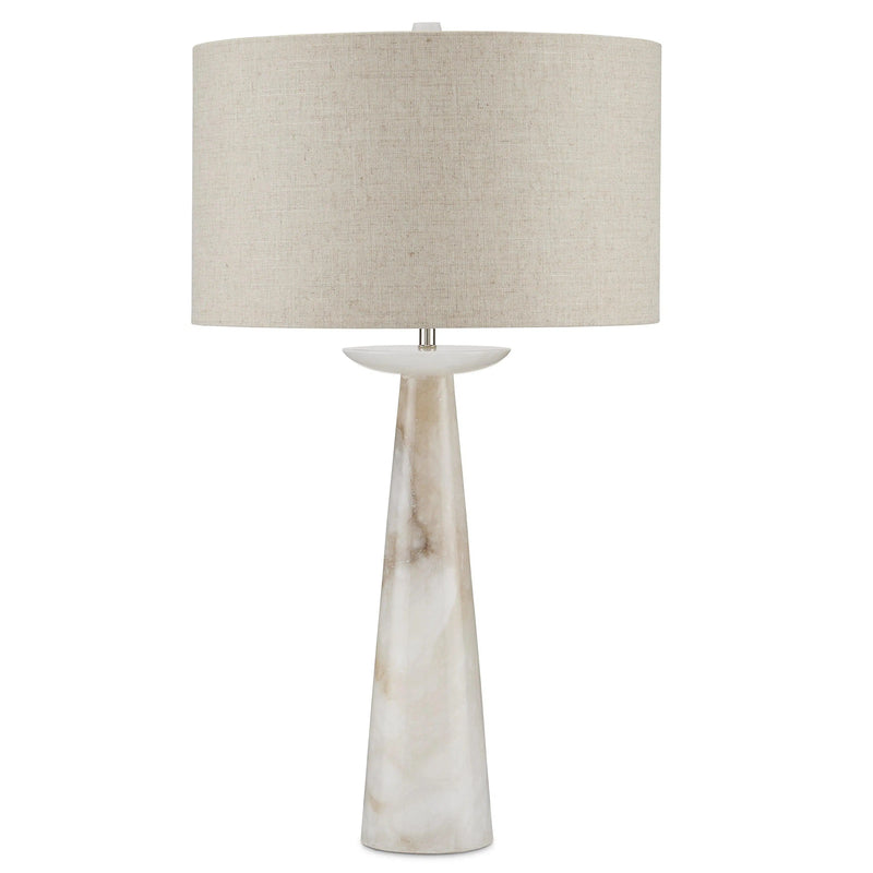 Pharos Alabaster Table Lamp Table Lamps LOOMLAN By Currey & Co