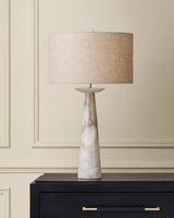 Pharos Alabaster Table Lamp Table Lamps LOOMLAN By Currey & Co