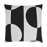 Phases Ebony Black Throw Pillow With Insert Throw Pillows LOOMLAN By D.V. Kap